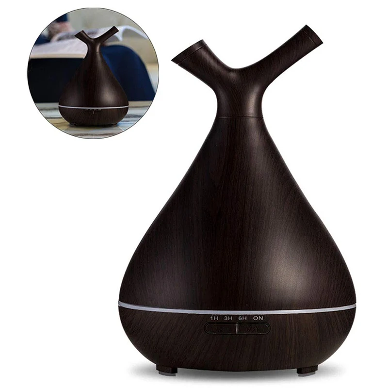 

EU Plug Mini Essential Oil Diffuser Aroma Air Humidifier Double Branch Fog Mouth Home Office Aromatherapy Machine Cool Mist Make