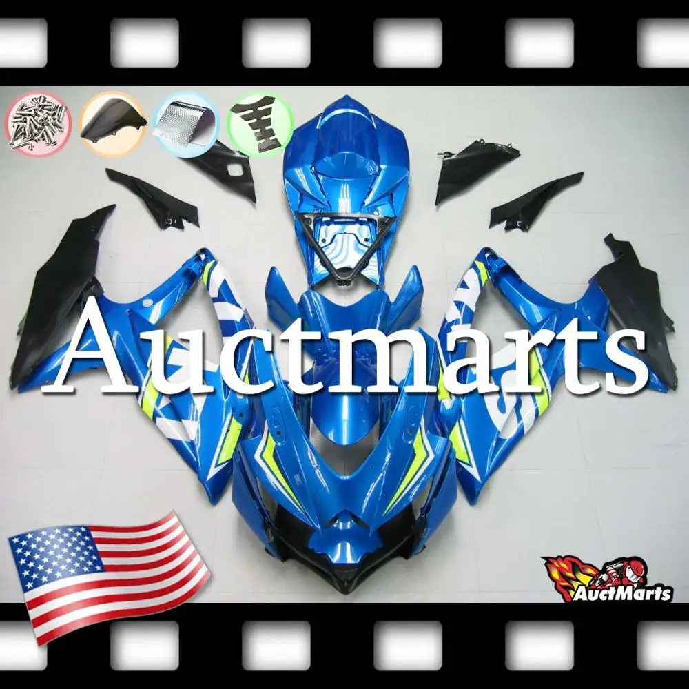 Для Suzuki GSXR GSX-R 600 750 K8 08 09 10 2008 2009 2010 комплект обтекателей(P/N: 2j77