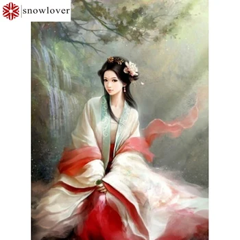 

SnowLover 5D DIY diamond painting full square diamond painting classical beauty diamond cross stitch home decoration painting