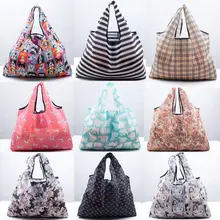 Эко хозяйственная дорожная сумка через плечо Оксфорд Tote Складная многоразовая хозяйственная сумка с изображением мультипликационных героев