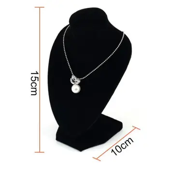 

Black Necklace Jewelry Pendant Display Stand Holder Black Mannequin Show Decorate Hot Jewelry Storage