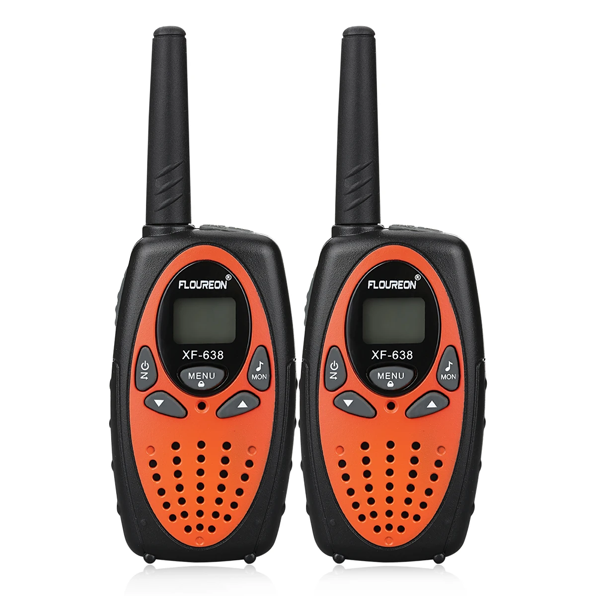 

FLOUREON 8 Channel Walkie Talkies UHF400-470MHz Two-Way Radio 3KM Interphone mini walkie talkie 2 pcs walkie-talkie Gift