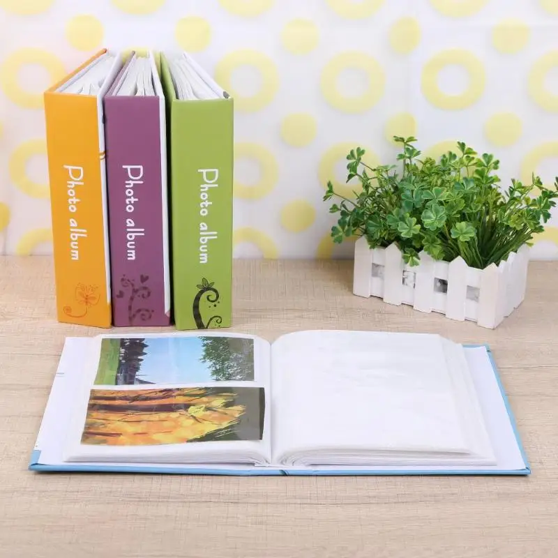 

4R 200 Sheets Interleaf Type Family Photo Album Scrapbooking Memory Book Decor