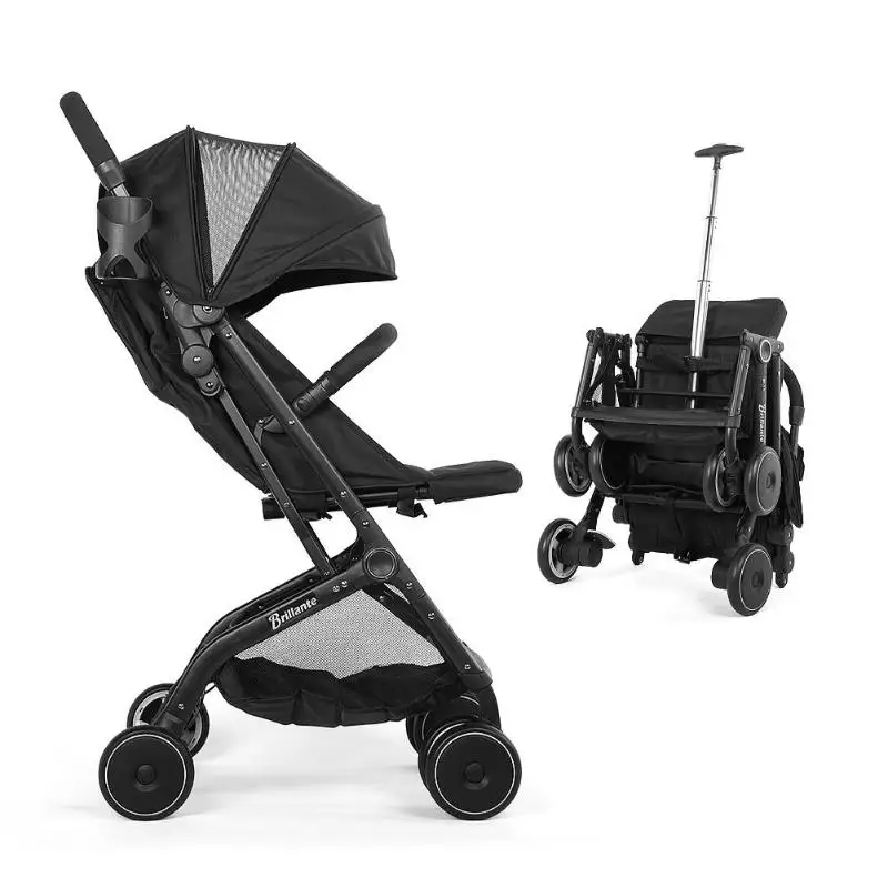

One-hand Fold Airplane Lightweight Baby Stroller + Mosquito Net + Cool Mat