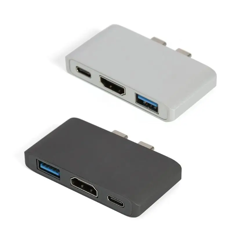 

Adaptador Bluetooth Dual Type C to 4K HDMI USB 3.0 PD 3 in 1 Splitter Adapter Bluetooth Recever For MacBook Pro Laptop