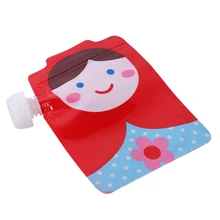 Открытый милый дизайн встать мешок воды и еда мешок для напитков упаковка для жидкостей с носиком детские сумки Детские переноски для кормления