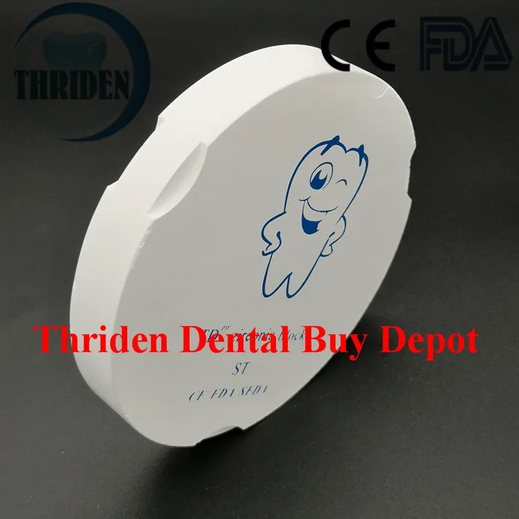 

1 Piece CAD CAM Open Zirkonzahn System Zirconia Block OD95mmx22/25mm HT ST Dental Lab Zirconia Blocks Denture Materials