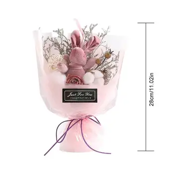 

Easter Wishing Rabbit Bouquet Dry Flower Birthday Innovative Mother's Day Decoration