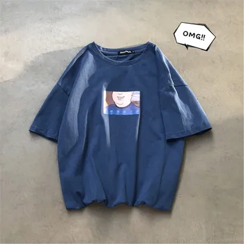 

Summer New T Shirt Men's Fashion Printed Casual Short-sleeved Tshirt Man Streetwear Trend Wild Hip-hop Loose T-shirt Male Tops