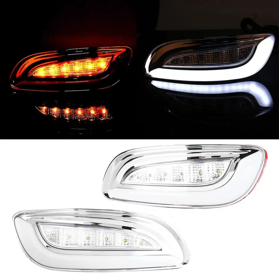 1 пара автомобиля 2 Цвет Светодиодный дневной светильник с сигнальные лампы светильник для Lexus RX330 RX350 2003-2009 стайлинга автомобилей