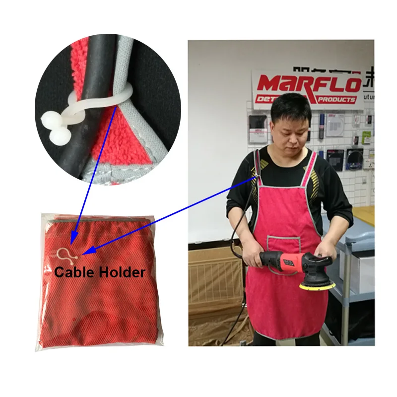 Paint Care Cleaning Waterproof Apron Car Wash Microfiber Apron MARFLO Professional Auto Detailing Waterproof And Dustproof Cloth