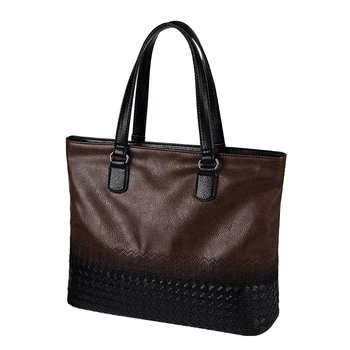 

Simple Famous Brand Business Men Briefcase Bag Luxury PU Leather Laptop Bag Man Shoulder Bag bolsa maleta Male Messenger Handbag