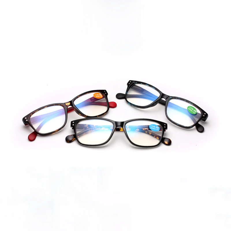 

Retro Anti Blue-ray Leopard Reading Glasses Women&Men Resin Big Frame Anti fatigue Presbyopic Glasses Diopter+1.0to+3.5