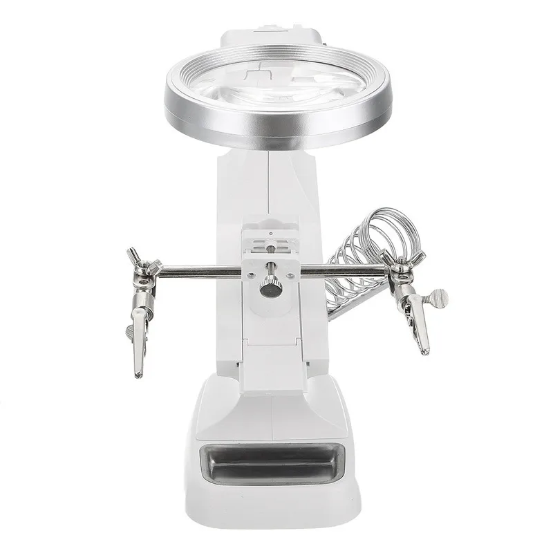 Najtaniej DANIU białe światło led pomocna dłoń stojak lutowniczy lupa w 3x 4.5x Len lupa wielofunkcyjny spawanie z klipsem