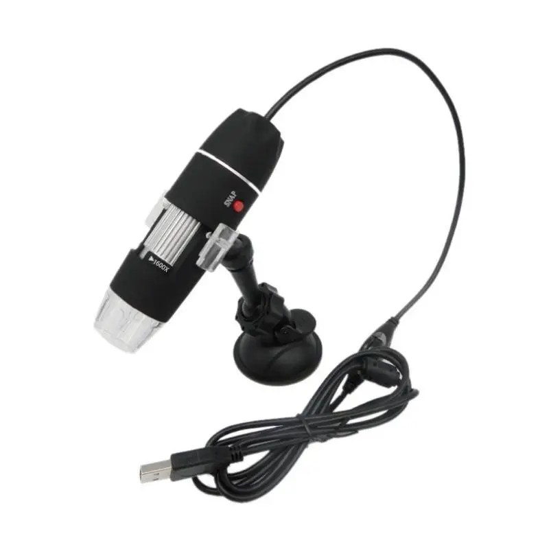 

Mega Pixels 1600X 8 LED Digital USB Microscope Laboratory Microscopio Magnifier Electronic Stereo USB Endoscope Camera + Stand
