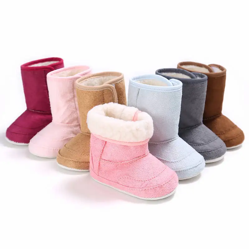 

WONBO Winter Super Warm Newborn Baby Girls First Walkers Shoes Infant Toddler Soft Rubber Soled Anti-slip Boots Booties