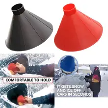 Outdoor Funnel Snow Remover Filler Camping Tool Scraper Magic Cone Shaped Windshield Funnel for Winter Snow Cleaning