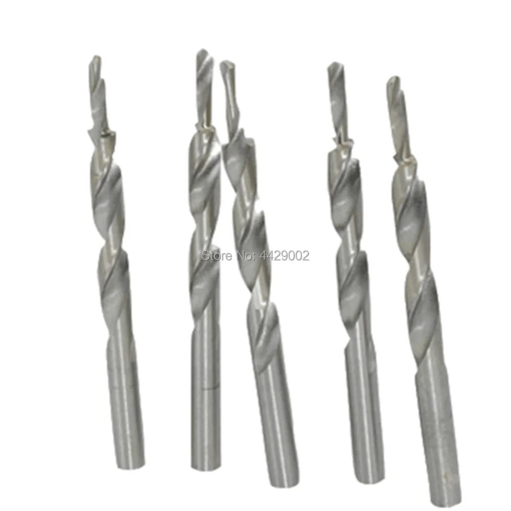

Pack of 5 Hss Pocket Hole Twist Step Drill Bit 10mm High Speed Steel Woodworking Twist Drill Bit 10mm Shank Front Diameter 5mm
