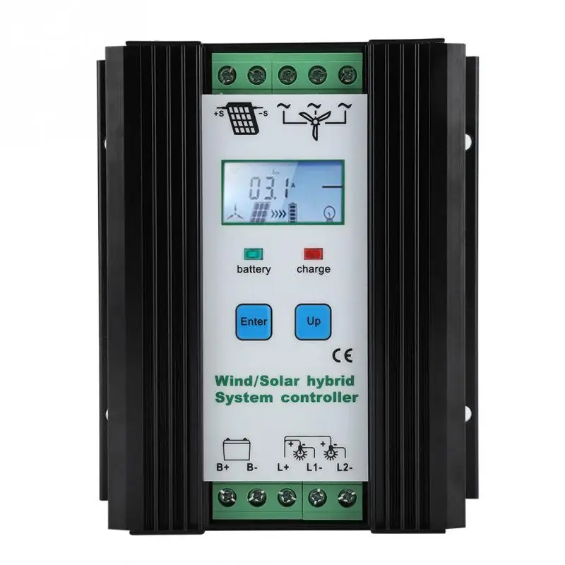 

New 12V PWM Wind and Solar Energy Hybrid Controller Digital Intelligent Control Boost Charging Regulator