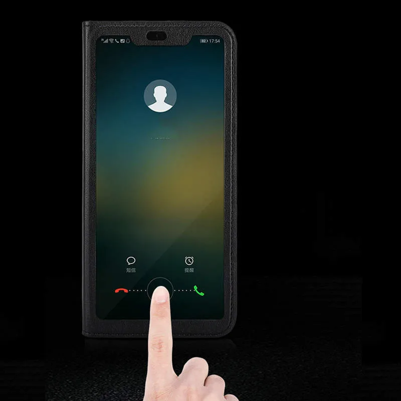 Умный чехол для Xiaomi Redmi 5 с окошком полным обзором откидная крышка из