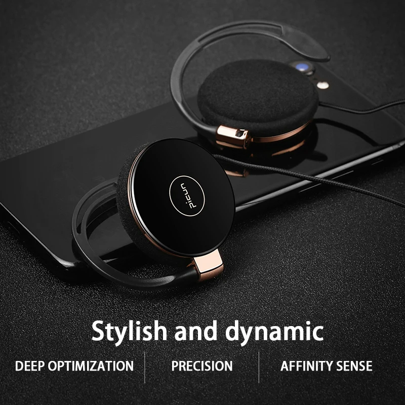Super Bass Headphones Noise Canceling Headset Ear Hook Music Headphones with Mic For Ipods Computer Mp3 Player Mobile Telephone