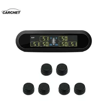 CARCHET T650 Solar Energy TPMS Business RV Family Travel Trailer Wireless Tire Pressure Monitoring System TPMS  Security Alarm