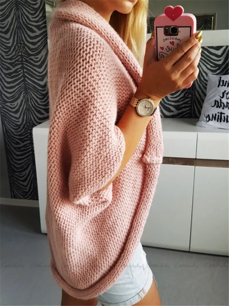 wonderful Hirigin Harajuku Knitted Coat 2018 Newest Fashion Women Long Sleeve Sweater Top Casual Cardigan Out