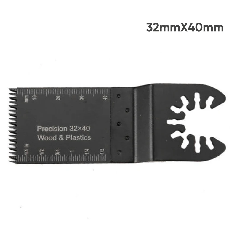 

1pc HSS Saw Blade 32x40mm Precision Oscillating Multitool Saw Blades For Cutting Wood, Drywall, Soft Plastics Black