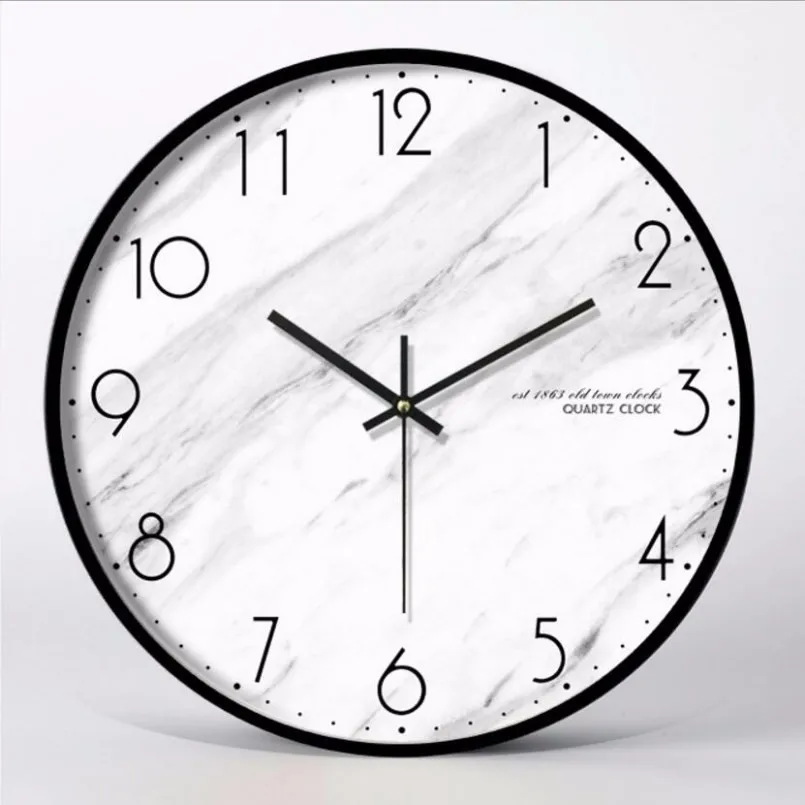 

New 12 Inch 3D Big Wall Clock Minimalist Nordic Wall Clock Modern Design Personality Fashion Mute Wall Clock Large Size For Home