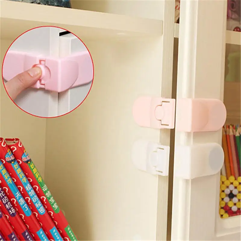 Security Lock Safety Buckle Baby Multifunctional Attach to Fridge and Drawer