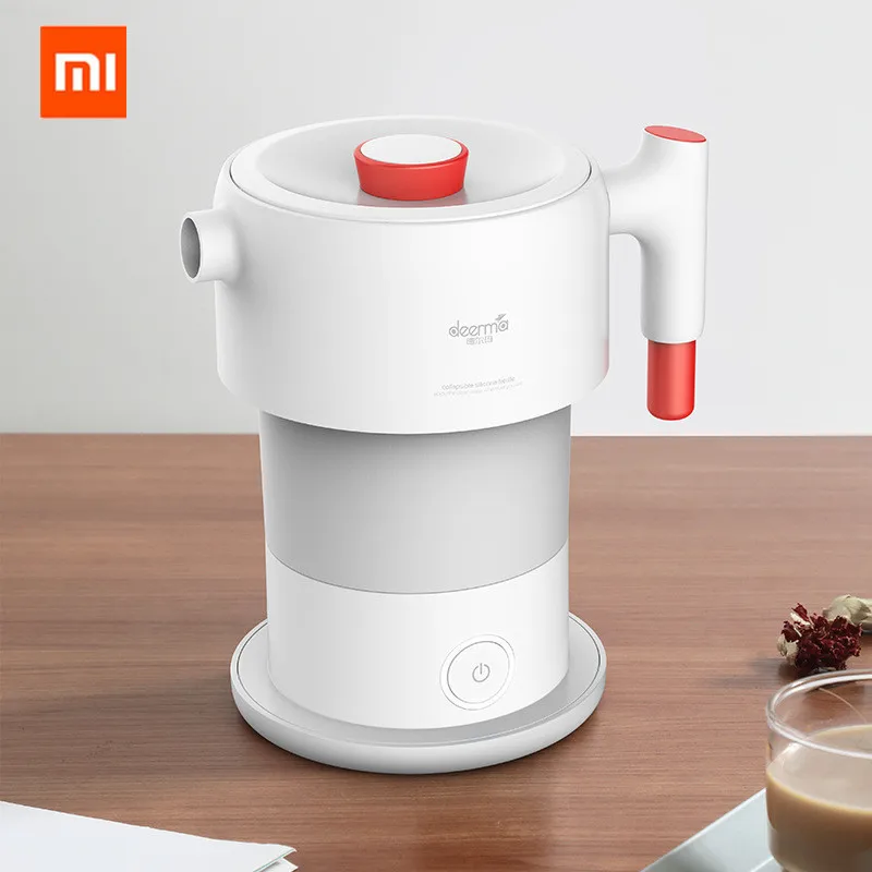 Xiaomi Mijia Deerma 0.6l складной портативный чайник для воды ручной Электрический колба для воды горшок авто защита от пауэрта проводной чайник