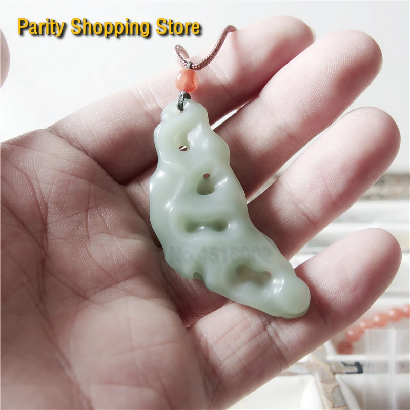 

5593Hot Products Gift Top Authentic China Nephrite Oriental culture Natural Jade individuality charm Pendant Necklace jewelry
