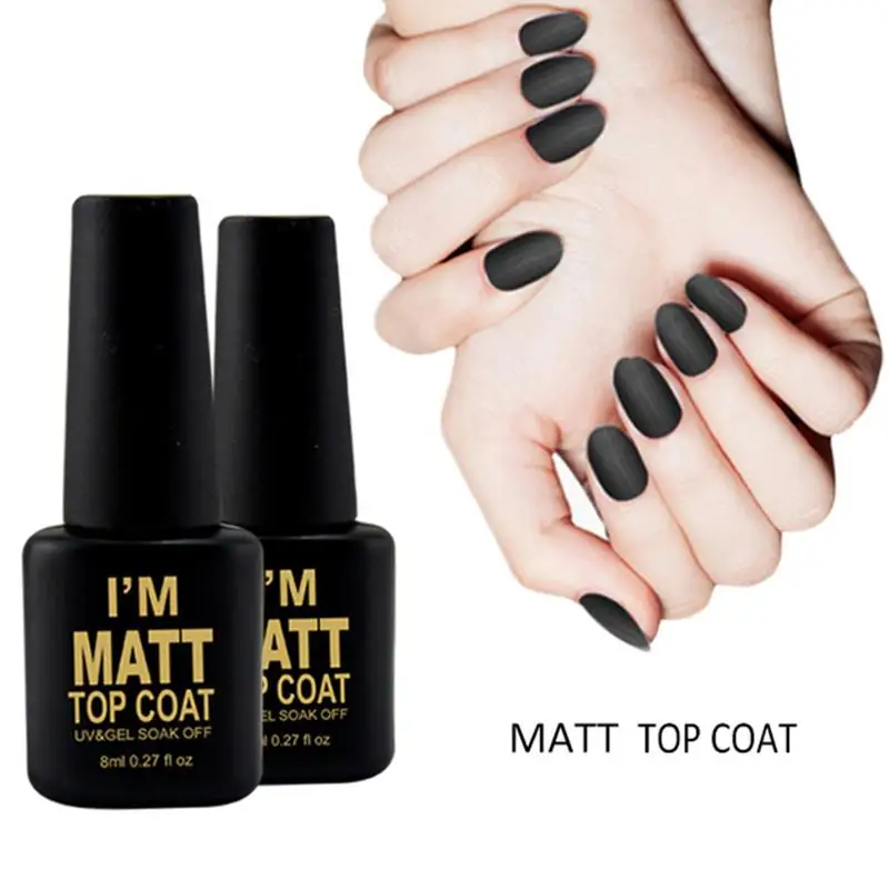 Я Matt Top Coat гель лак для ногтей матовый прозрачный Цвет верхний слой легко чистить