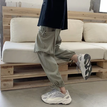 

Spring New Harem Pants Men Fashion Solid Color Casual Nine Points Pants Man Streetwear Wild Hip Hop Loose Joggers Sweatpants