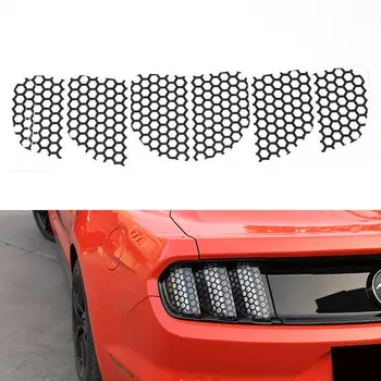 

6Pcs/Set Rear Tail Light Lamp Cover Honeycomb Style Trim Sticker Car Styling For Ford Mustang 2015 2016 2017 Accessories