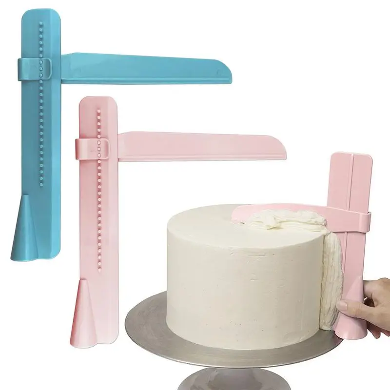 

1PC Cake Scraper Adjustable Fondant Spatulas Cake Edge Smoother Mousse Cream Smooth Decorating Kitchen Pastry Baking Tool