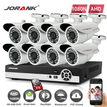 JORANK 8CH 1080N HDMI DVR 1200TVL 720 p HD наружная камера наблюдения система безопасности 8 канальный комплект видеорегистратора скрытого наблюдения AHD камера набор