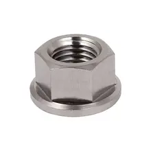 M10 x 1.25 mm TC4 titanium Ti flanged nut for screws SCREW-fastener
