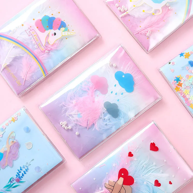 1 шт. B6 милый Единорог тетрадь Kawaii Русалка пуля для дневника Творческий зыбучие