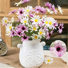 53 см 5 головы Искусственные цветы Европейская Маргаритка из шелка цветок свадебные аксессуары семья сад Свадебная вечеринка невесты DIY держащая цветы