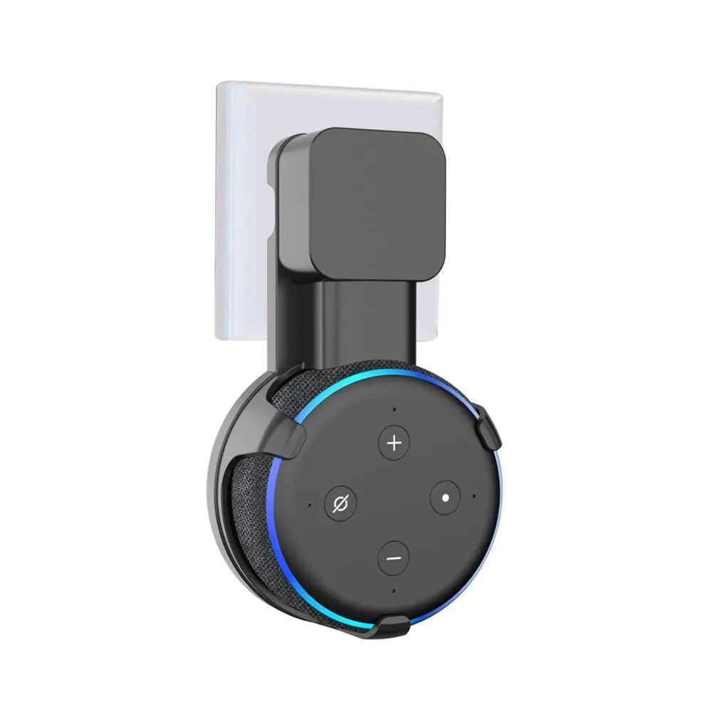 

Outlet Wall Mount Holder For Echo Dot 3 Space-Saving Stand For Smart Home Speakers With Cord Arrangement Portable High Quality