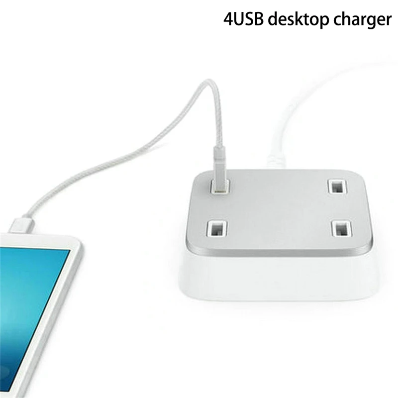 

4 Ports USB Portable Charger 5V 5A USB Power adapter suit for iPhone iPad Samsung Xiaomi Redmi Smart desktop charger