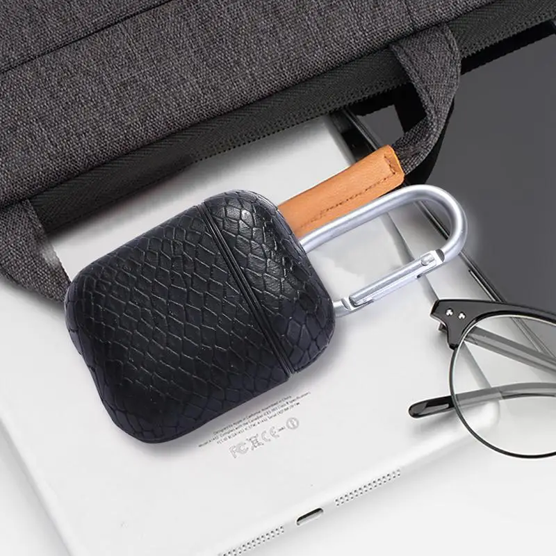 Для Air Pods чехол для наушников кожаный беспроводной Bluetooth ящик хранения крышка