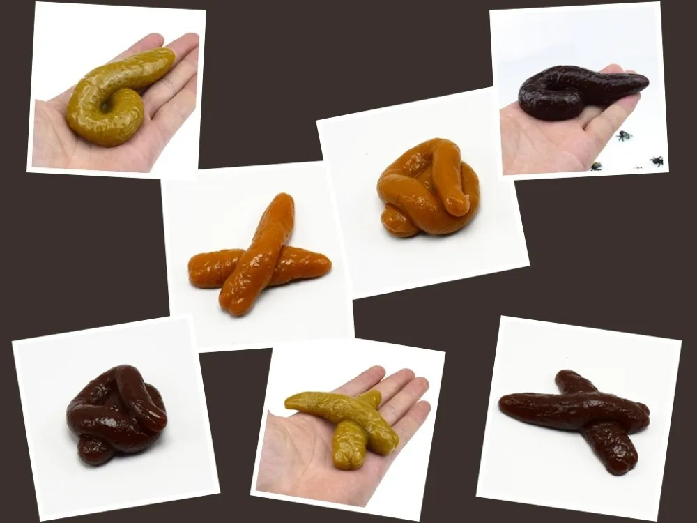 

Super Disgusting High Simulation Shit, Shit, April Fool's Day Whole Maggot Thriller Toy Halloween Props