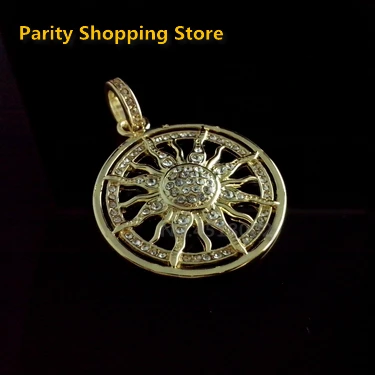 

ThomasPT2035 Golden Large Sun Pendant Ts Style GLAM And Fashion jewelry For Women