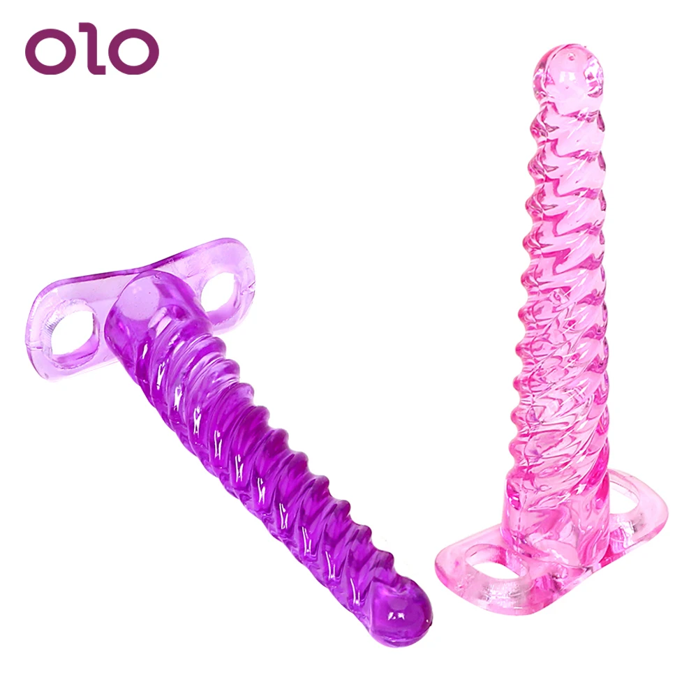 Анальная пробка OLO с длинным разъемом для точки G Желейный винт массажер простаты