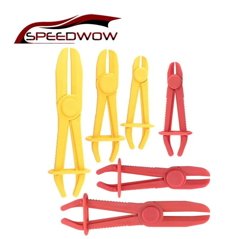 

SPEEDWOW 3Pcs/Set Flexible Hose Clamp Kit Brake Fuel Water Line Clamp Brake Fuel Water Line Clamp Plier