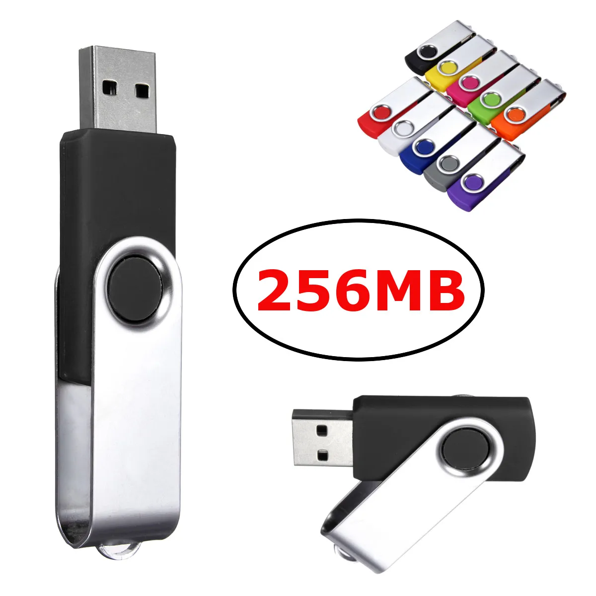 

256MB Rotary USB Flash Drive Pen Drive 2.0 USB Memory Stick Flash Drive Pendrive Storage