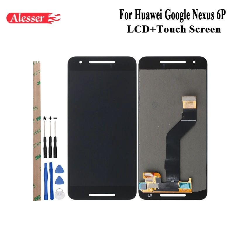 

Alesser For Huawei Google Nexus 6P LCD Display and Touch Screen Assembly Repair Parts +Tool +Adhesive For Huawei Google Nexus 6P