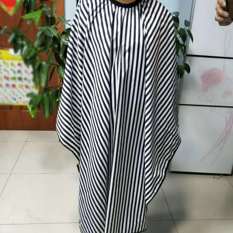 Professional Cutting Hair Waterproof Stripe Cloth Salon Barber Styling Gown Cape Hairdressing Hairdresser Capes Adult